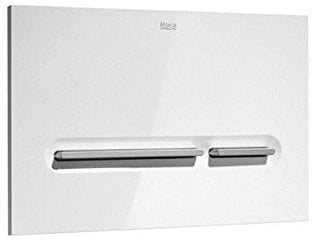 Roca PL5 Dual Flush Plate - White/Chrome
