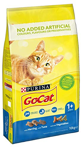 Go-Cat Adult Cat Food Tuna, Herring and Veg, 10 kg