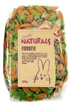 Rosewood Naturals Carroty's Treats for Small Animals, 5 Pack (5 x 200g)