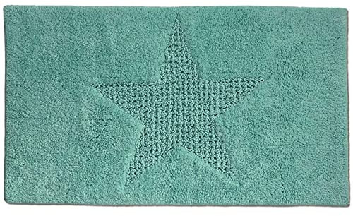 Kela Badematte Lindano 65x55cm aus Baumwolle in Mint, Mintgrün, 65 x 1 x 55 cm