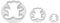 PME Teddy Bear Cutters, Small, Medium, Large Sizes, Set of 3,White
