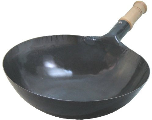 Yamadakogyo iron plant launch one hand wok wooden handle 27cm (thickness 1.2mm) (Japan import / The package and the manual are written in Japanese)