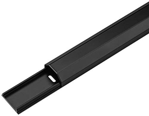 Goobay 90723 Halbrunder Aluminium-Kabelkanal 33 mm, Länge 1, 1 m, Zum Unsichtbaren Verlegen von Kabeln