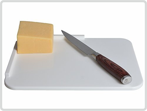 Saniversum UG Frühstücksbrett für Einhänder, rutschfeste Noppen, spülmaschinenfest, 26 x 18 cm, weiß