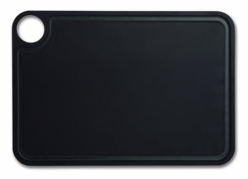 Arcos Tablas - Tabla de Cocina Antibacteriana para Cortar, Resistente al Lavavajillas, Fibra de Celulosa y Resina, 33x23 cm, Alta Resistencia al Calor, Negro