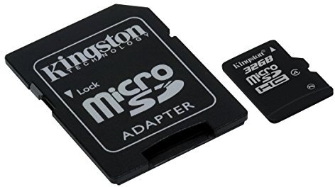 Kingston microSDHC SDC4/32GB Class 4 Flash Card + SD Adapter