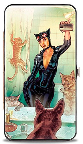 Buckle-Down Unisex-Erwachsene Hinge Wallet-Catwoman Geldbrse, Mehrfarbig, 18 cm x 10 cm