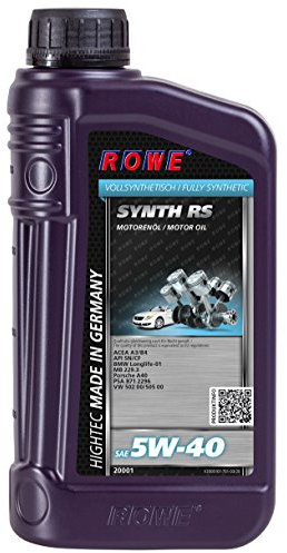 ROWE Hightec Synt RS SAE 5W-40-1 Liter PKW Motoröl vollsynthetisch (HC-Synthese) | Made in Germany