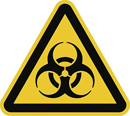 Schild Warnung vor Biogefährdung 20cm sl Alu gemäß ASR A 1.3/BGV A8/DIN 4844