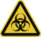 Schild Warnung vor Biogefährdung 20cm sl Alu gemäß ASR A 1.3/BGV A8/DIN 4844