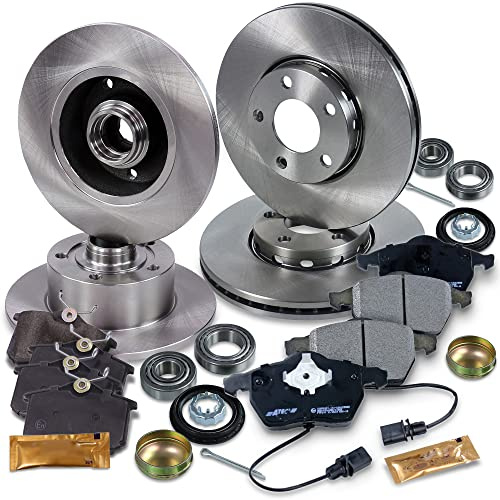 BESTPRICE Bremsenset inkl. Bremsscheiben vorne Ø 288 mm Belüftet + hinten Ø 245 mm Voll + Bremsbeläge vorne und hinten, Kompatibel mit AUDI A4 B5 (8D2), A4 B5 Avant (8D5)