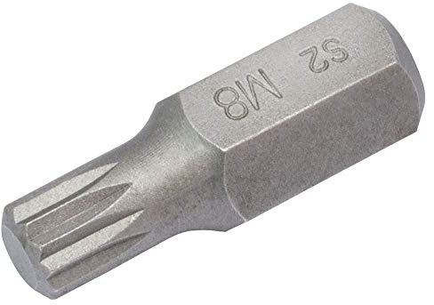 Draper 33341 Expert Spline Insert Bit for Mechanic'S Bit Sets, M8 x 30mm, 10mm