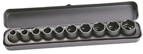 Jeu de 10 douilles à chocs HIKOKI 1/2 - en coffret - 751879