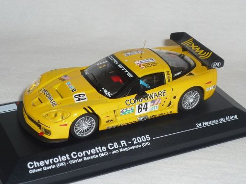 BY IXO Chevrolet Corvette C6r 2005 C6 C 6 Gelb 24h Nr 72 Le Mans 1/43 Modell Auto Modellauto Sonderangebot