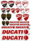 GamesMonkey KIT Sticker Aufkleber - KIT Ducati Corse Logo - gesamte Panel 24pcs BIETEN Roller Motorrad Motocross