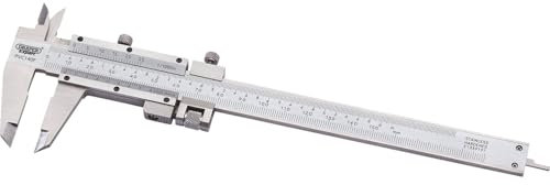 Draper 50605 Expert Vernier Caliper with Fine Adjustment, 0mm-140mm,Blue