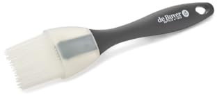 De Buyer - Pinceau pâtissier en silicone - Longueur 19 cm, largeur 3 cm -, Noir