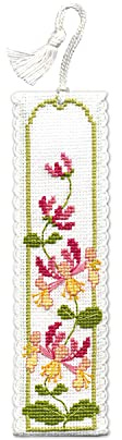 Textile Heritage Collection Cross Stitch Bookmark Kit - Honeysuckle