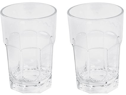 Bo-Camp Limonadeglass Deluxe Trinkgläser, 265 ml, 100% Polycarbonat, 2 Stück