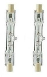 Twin Pack 150w 78mm Tungsten Linear R7s Halogen Floodlight Security Light Bulb