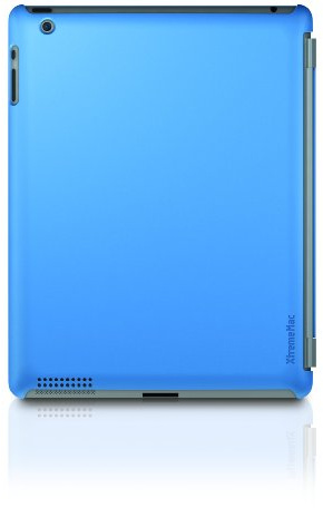 XtremeMac PAD-MC3-23 Microshield SC Schutzhülle für iPad 2. & 3. Generation (Smartcover-Kompatibel) blau