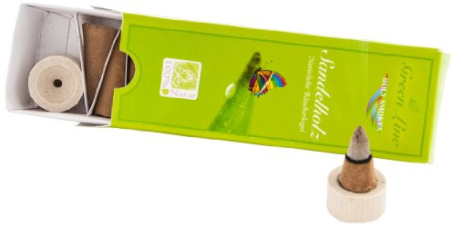 Berk HS-988 Räucherkegel - Sandelholz - Green Line, 16 g