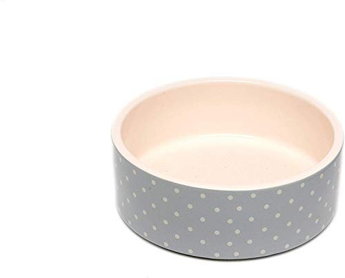 Petface Grey Spots Ceramic Bowl, 20 cm