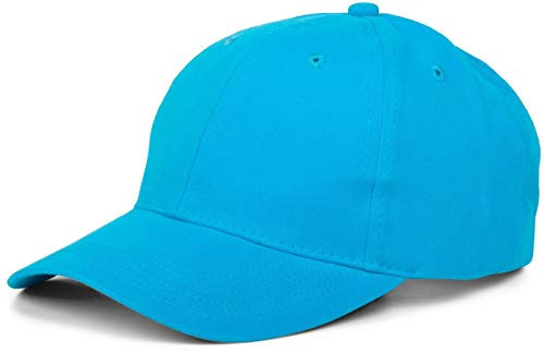 styleBREAKER Unisex 6-Panel Baseball Cap | gebürstete Baumwolle | Klettverschluss verstellbar | einfarbiges Basecap für Damen und Herren, Farbe:Türkis