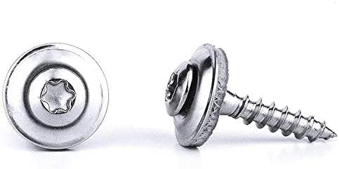 500 Stück Spenglerschrauben 4,5x60 mm TX20 von PROFICA - 15 mm EPDM Dichtscheibe - A2 Edelstahl - DIN7995 - Rostfrei