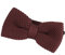 DonDon Herren Strick Fliege gebunden und längenverstellbar 11 x 6 cm braun
