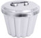 Contacto Puddingform Edelstahl 18/10 ohne Innenrohr Ø 18 cm 2400 ml mit Deckel, poliert, Gastro-Qualität, Backform für Wasserbad & Desserts