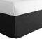 levinsohn Style plissé, Microfibre de Polyester, Noir, très Grand lit californien