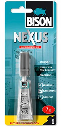 2 x Bison Nexus Universal Super Strong Fast Adhesive Glue 7g 6305904