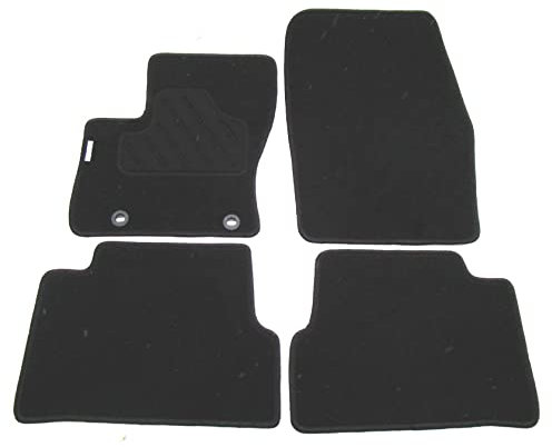 TN Profimatten Autoteppiche für Ford C-Max (2010-2015), Schwarz, Velours, Polypropylen (Nadelfilz) mit Rückenbeschichtung, Fahrzeugspezifische Passform, Passt für Ford C-Max (2010-2015), Autoteppich