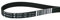 AEG Electrolux Courroie striée en V AEG 136603300/7 1971PH7 pour sécheur