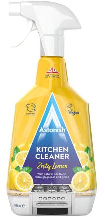 Astonish Kitchen Cleaner, Vegan And Cruelty Free And Blended With Natural Oils, 750ml, Zesty Lemon