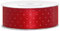 Satin Band 25mm mit Punkten (rot/weiß)