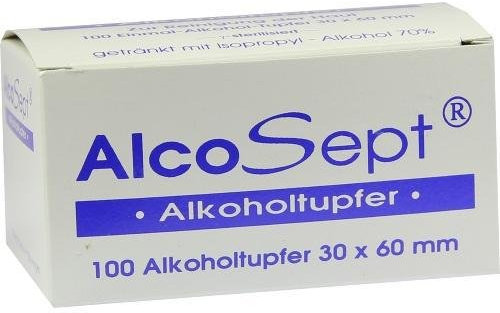 ALKOHOLTUPFER Alcosept 100 St