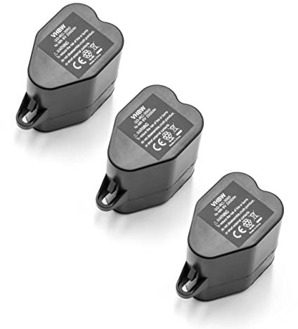 vhbw 3x batteria compatibile con Kärcher Robocleaner RC 4.000, RC4000, RC3000 home cleaner (2000mAh, 6V, NiMH)