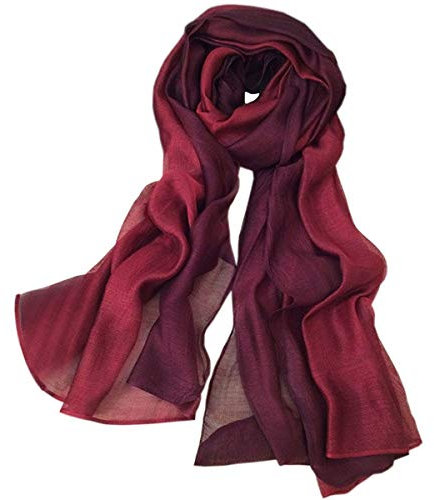 SNUG STAR Baumwolle Seidenschal Elegante Weiche Wraps Farbton Schals für Frauen