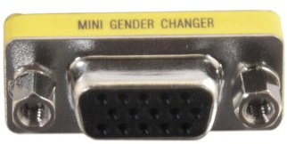 C2G HD15 VGA F/F Mini Gender Changer VGA (D-Sub) Plata