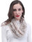 Lina & Lily Fell Faux Fur Damen Loop Winter Schal Schlauchschal (White/Braun)