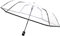 SMARTBULLE Transparenter Faltbarer Regenschirm - Kompakt; Stabil; Windbeständig; Automatisch öffnend; Durchmesser=98cm; Regenschirm für Männer/Frauen; Farbe: SCHWARZ gesäumt.