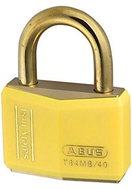 Abus - T84MB/40 40mm Gelb Safety First Rostfreie Vorhängeschloss - ABUT8440YEL