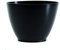 Toolland Bicchiere in gesso, plastica, rotondo, nero, 0,75 litri