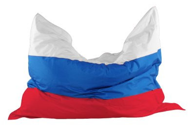 Kinzler K-11290/398 Riesensitzsack Flagge Russland 140x180 cm, bunt