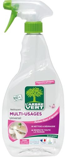 L'Arbre Vert Espray de limpieza multiusos, 740 ml, lote de 2