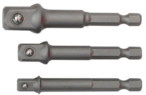 FAMEX 10680-3 Stecknuss Adapter 3-tlg. - Bit set - Steckschlüssel Bithalter - passend für makita, milwaukee, bosch - Werkzeug Satz