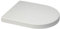 TOP AND STANDARD FIX, SHORT/MIDDLE/LONG PROJECTION D Shape One Button Quick Release Soft Close White Toilet Seat (SHORT COMPACT PROJECTION)