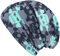 Wollhuhn ÖKO Jungen/Mädchen Bequeme Weiche Long Beanie/Mütze/Beanie-Mütze/Strickmütze/Kindermütze Jersey Gefüttert Übergangszeiten (Öko-Stoffe/Bio) (LB Coole Skulls Grau/Mint, L)